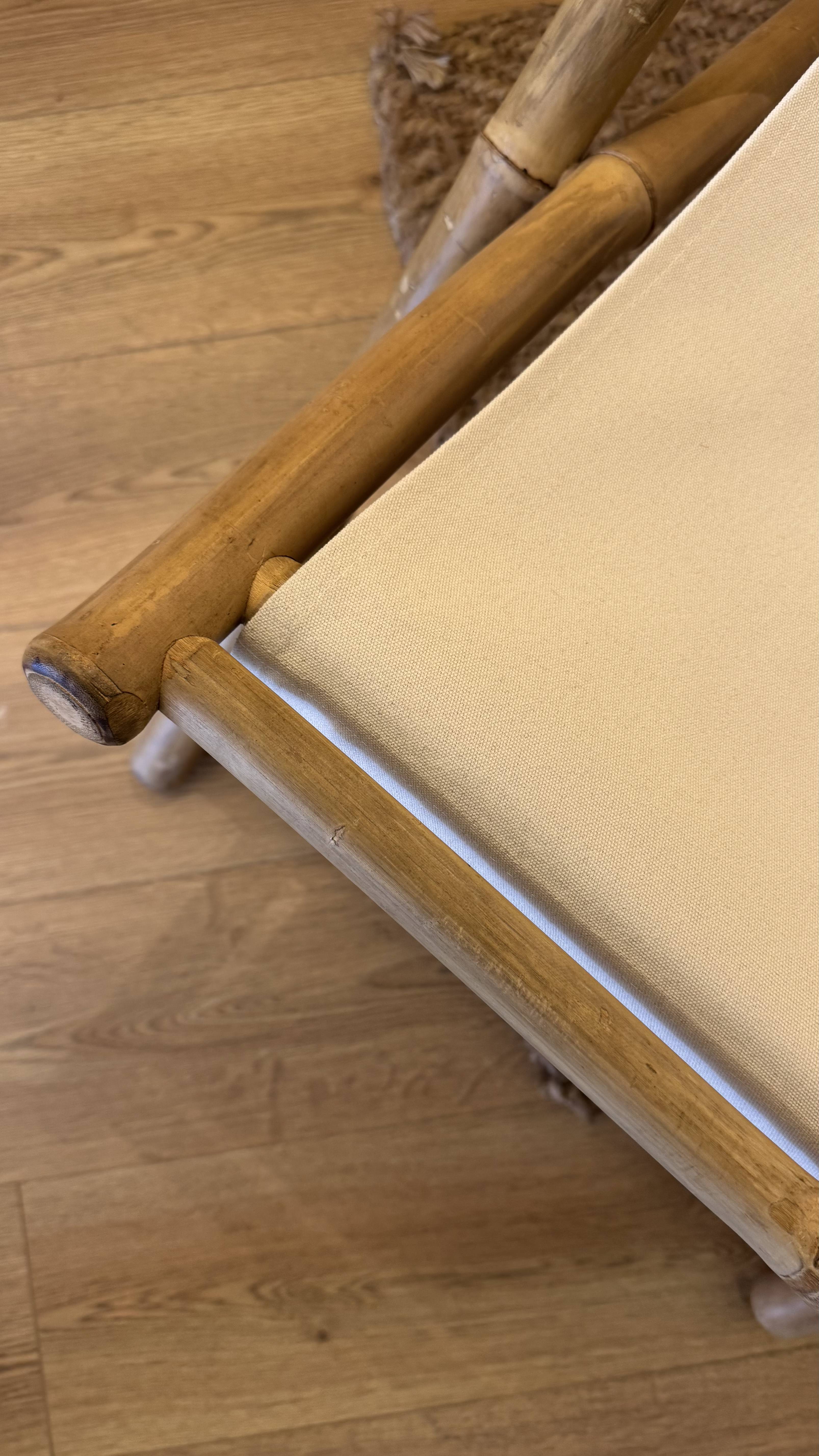 Bambu Katlanabilir ve Ayarlanabilir Şezlong