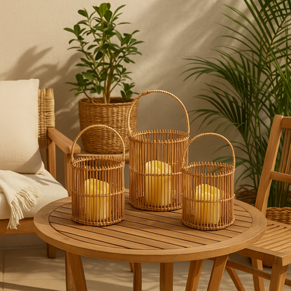 Lunara Rattan Mumluk Set