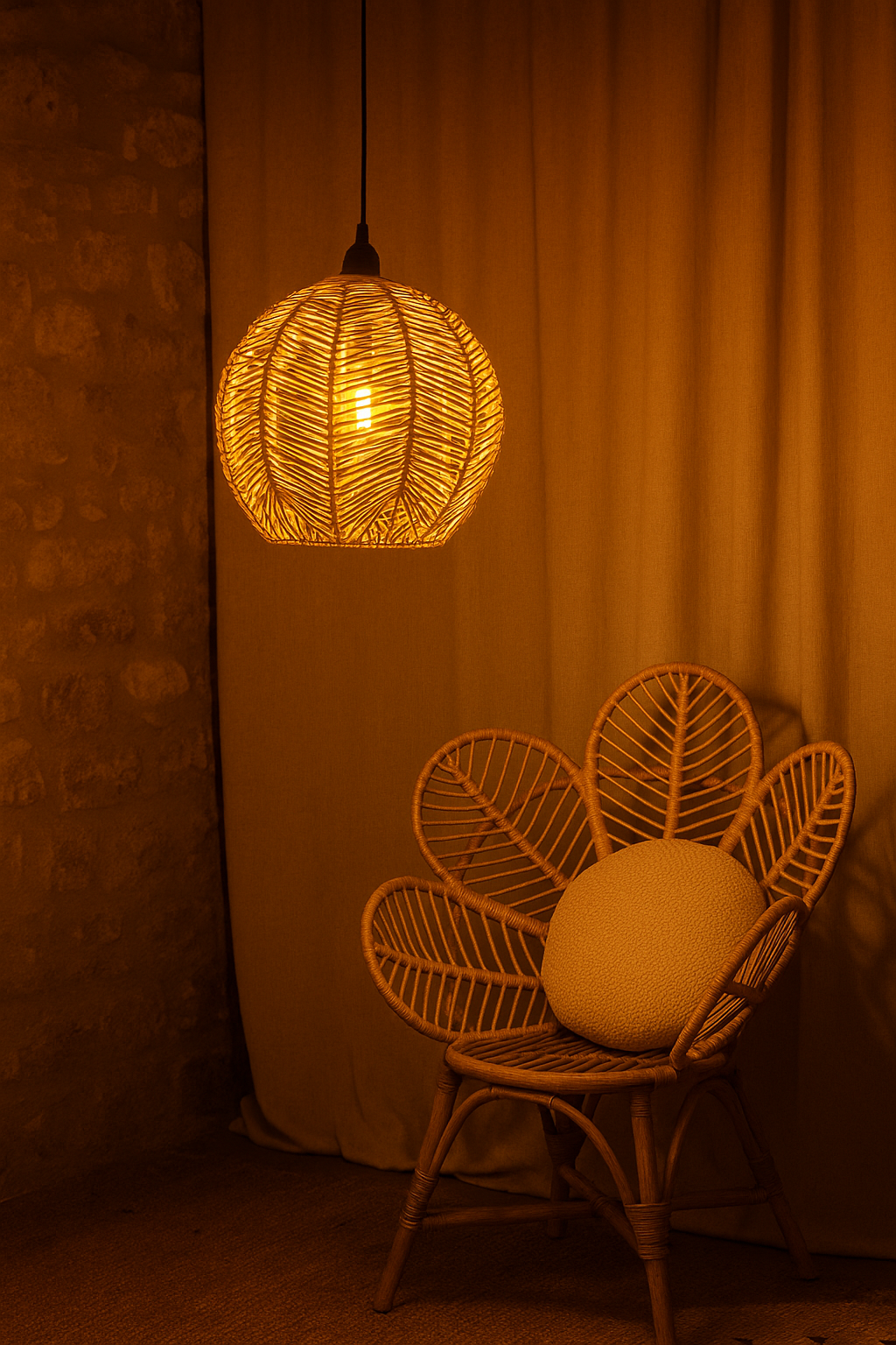 Solina Rattan Avize